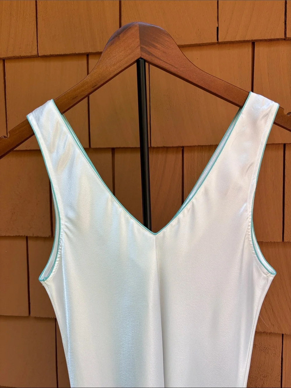 CHRISTIAN DIOR | VTG Bridal White Elegant Slip Dress Satin Nightgown | Size S